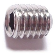 MIDWEST FASTENER 5mm-0.80 x 6mm A2 Stainless Steel Coarse Thread Cup Point Hex Socket Headless Set Screws 10PK 79666